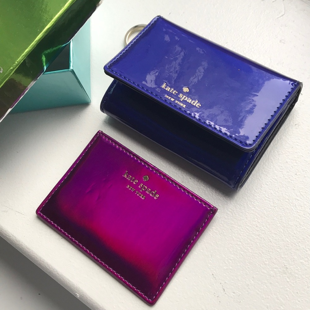 Hologram Kate Spade wallet and card case rainey